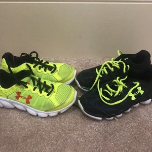 2-pair boys Under Armor Shoes